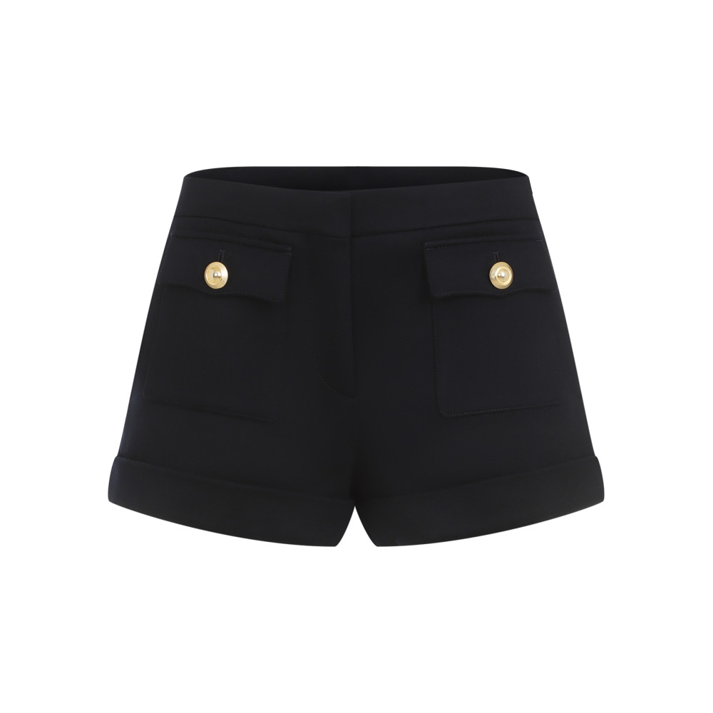 Tom Ford Blue Virgin Wool Bermudas In Dark Blue