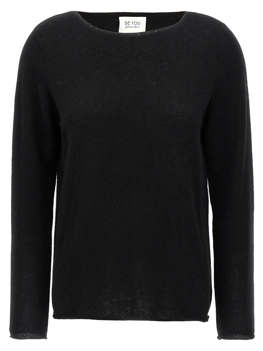 Shop Be You Black Round Neck Sweater