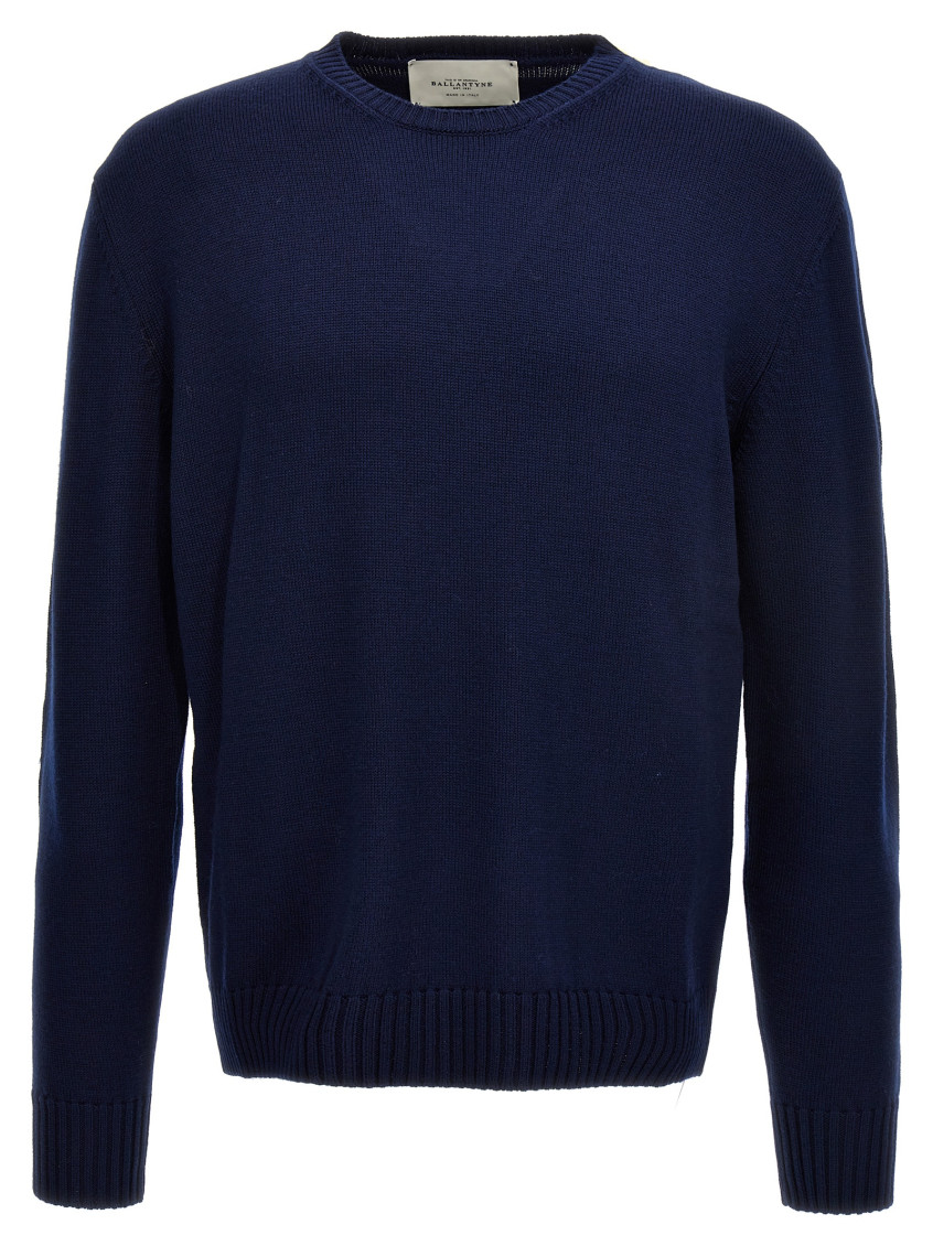 Ballantyne Merino Sweater In Blue