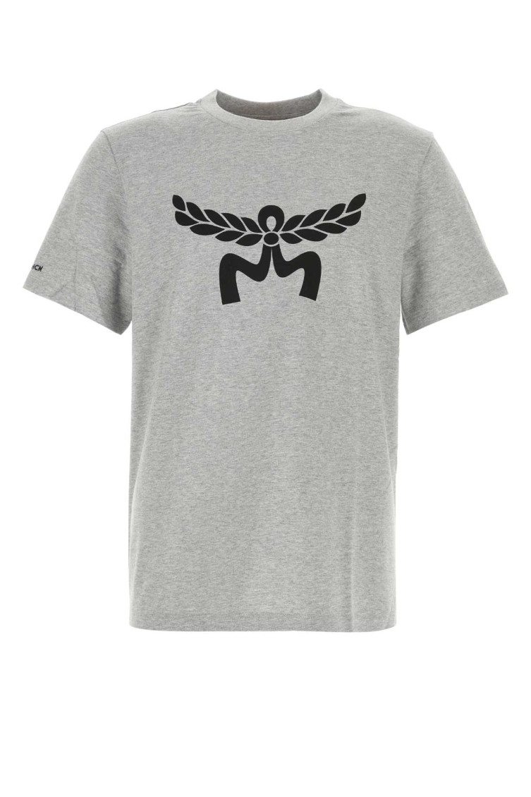 Shop Mcm Grey Cotton T-shirt