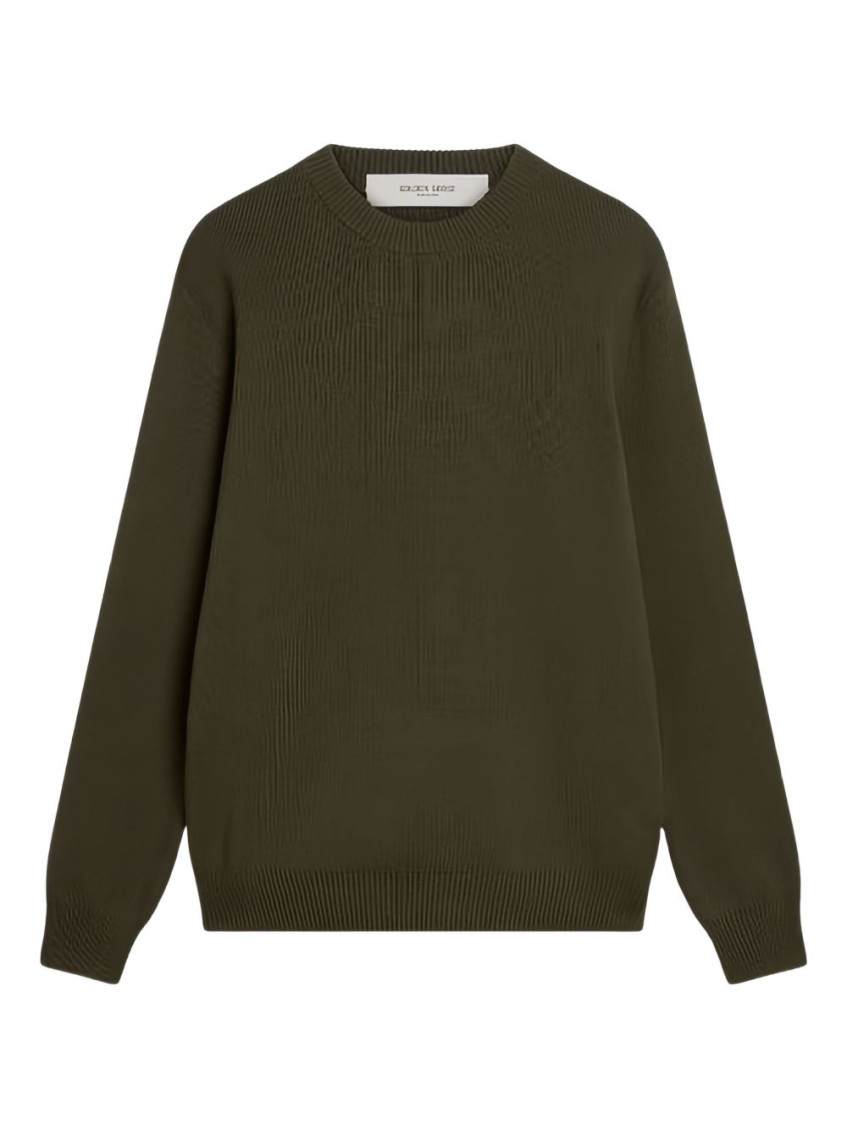 Golden Goose Deluxe Brand Logo Detailed Crewneck Jumper In Green