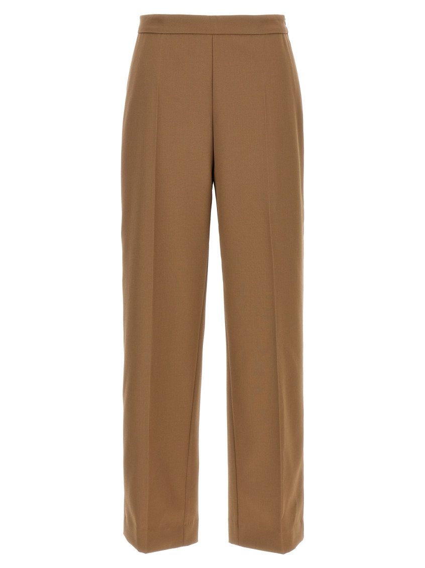 Dries Van Noten Tailored Trousers With Pockets And Pleats In Brown