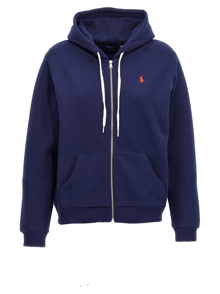 Polo Ralph Lauren Hoodie In Navy Blue