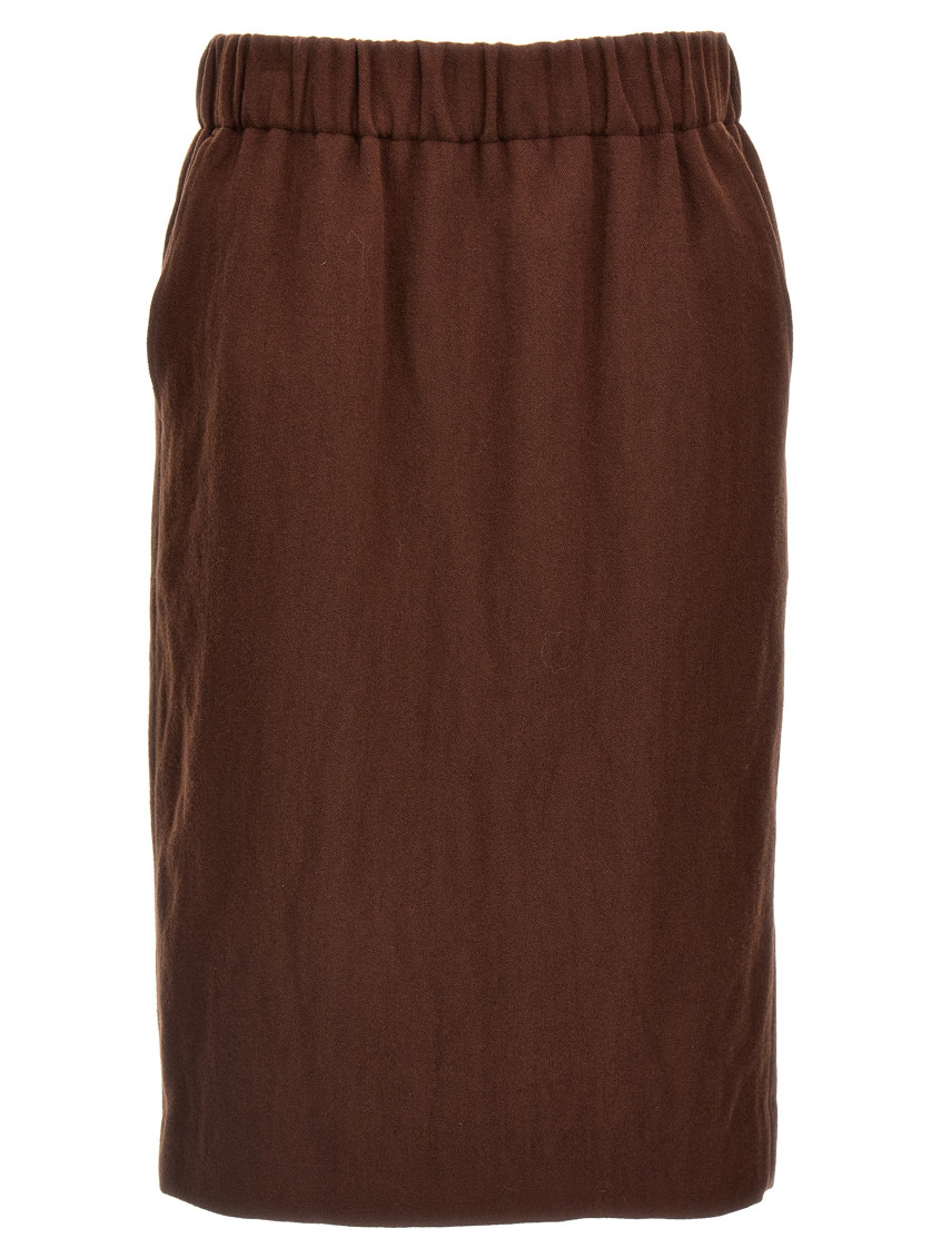 スカート DRIES VAN NOTEN 'Safya' skirt Brown 2420108409346 Dries Van Noten Brown Safya Skirt for Women Online USA at