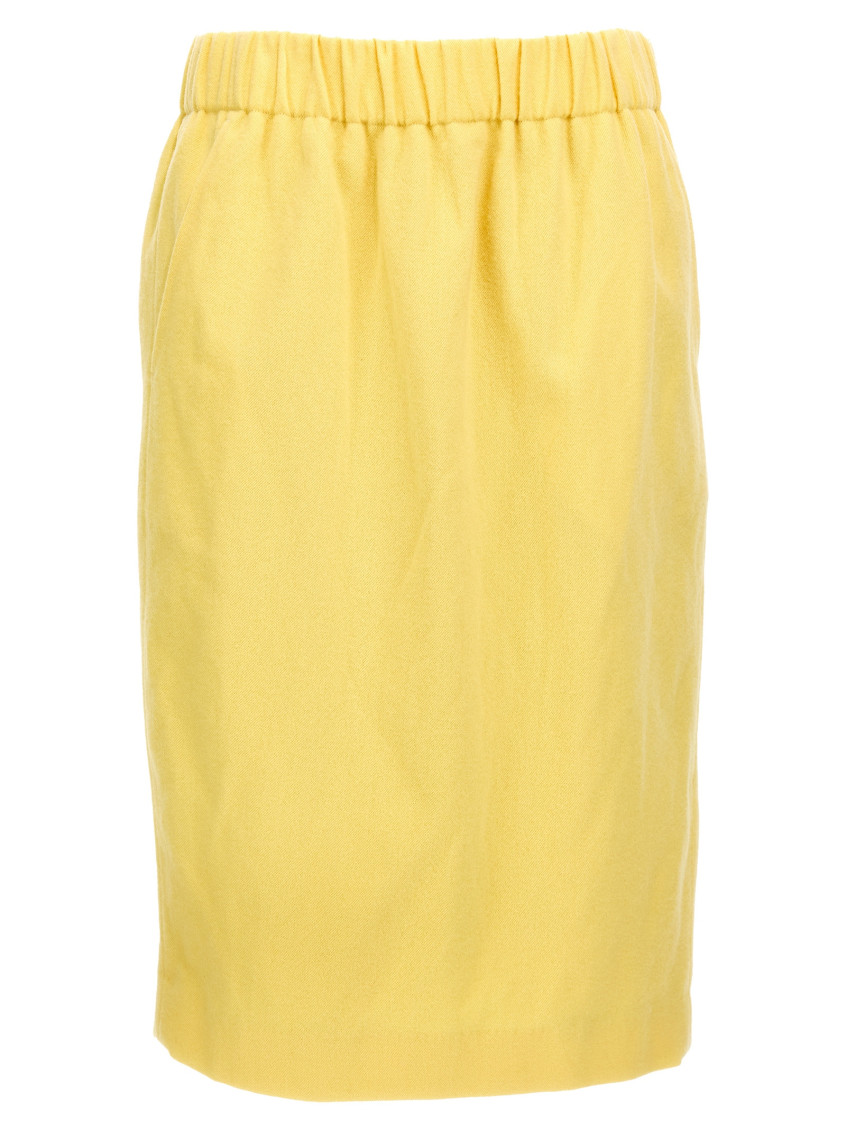 スカート DRIES VAN NOTEN 'Safya' skirt Yellow 2420108409346 Dries Van Noten Yellow Safya Skirt for Women Online USA at