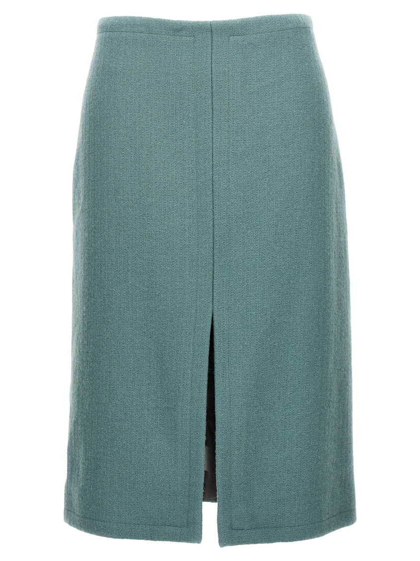 Dries Van Noten Shelda 9243 W.w.skirt Sky In Light Blue