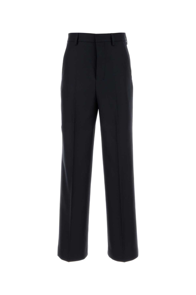 AMI ALEXANDRE MATTIUSSI BLACK WIDE TROUSER