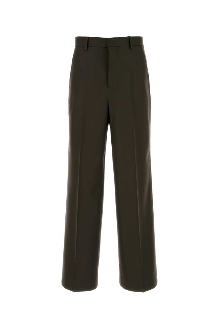 Shop Ami Alexandre Mattiussi Brown Wide Trouser