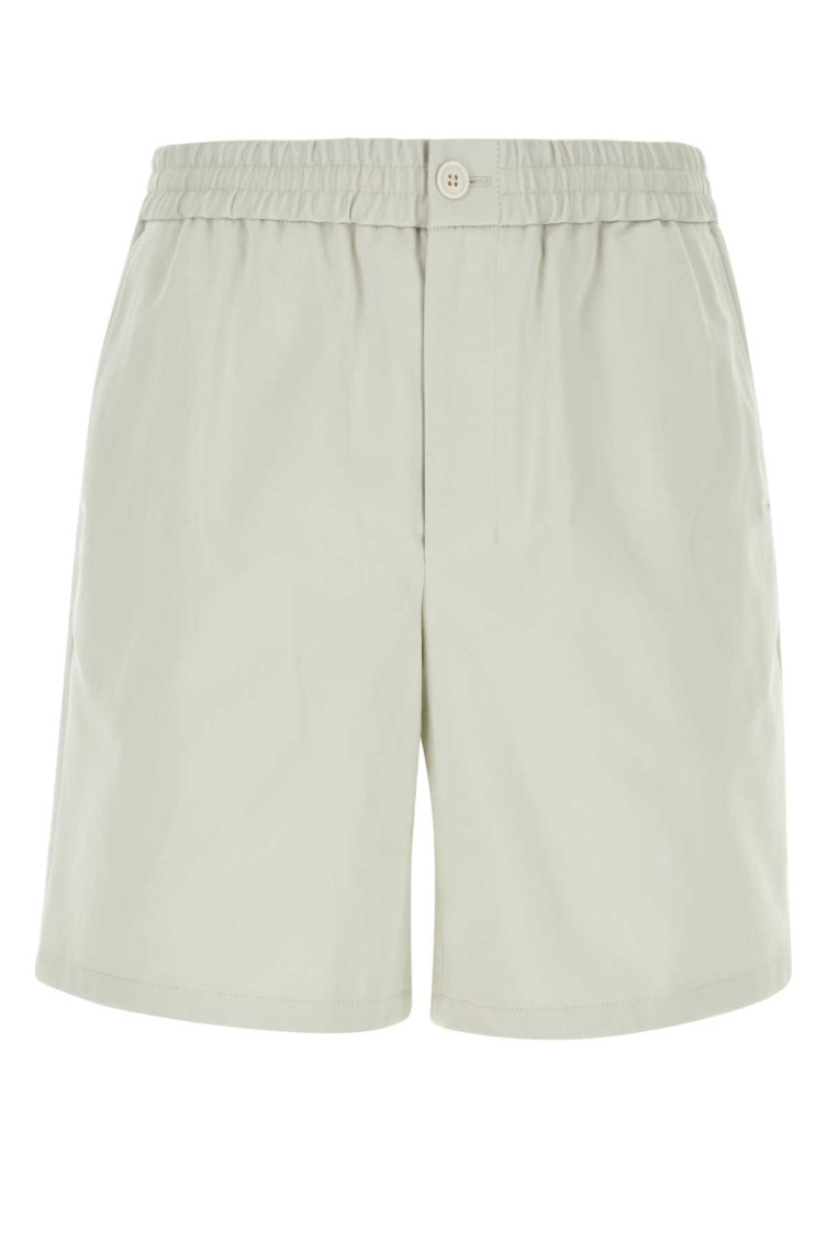 Shop Ami Alexandre Mattiussi Ivory Cotton Bermuda Shorts In White