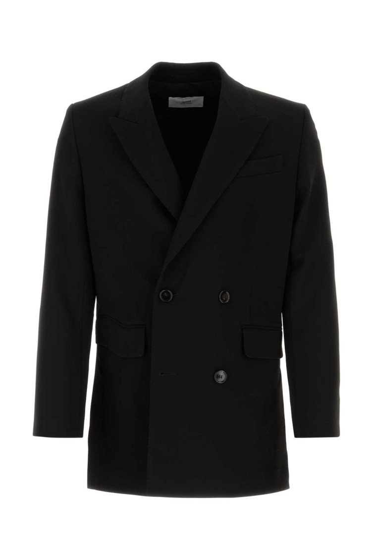 Shop Ami Alexandre Mattiussi Black Wool Blazer