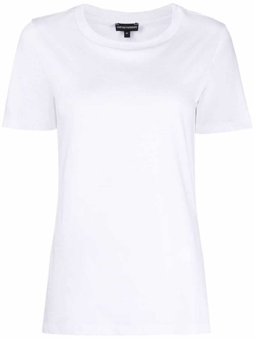 Shop Emporio Armani White Crewneck T-shirt