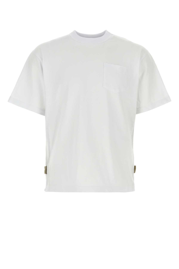 Sacai White Cotton T-shirt