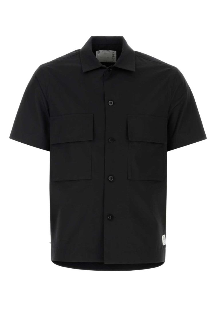 Sacai Black Regular Fit Shirt