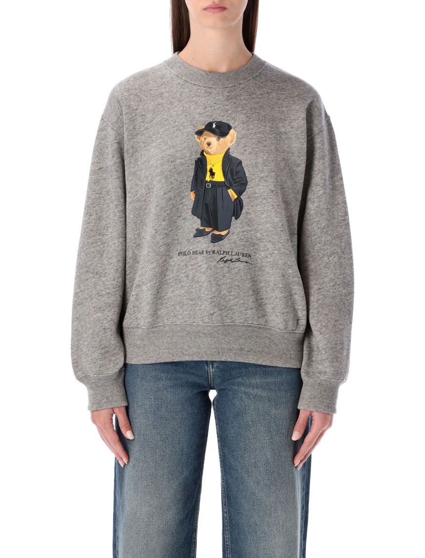 Ralph Lauren Grey Teddy Sweatshirt In Gray