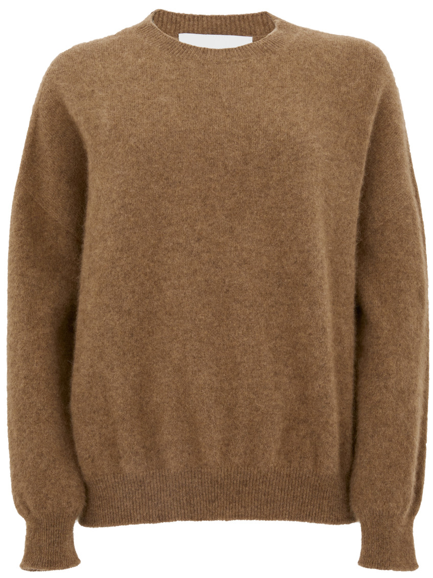 Vanisé Brown Crew-neck Sweater In Brown