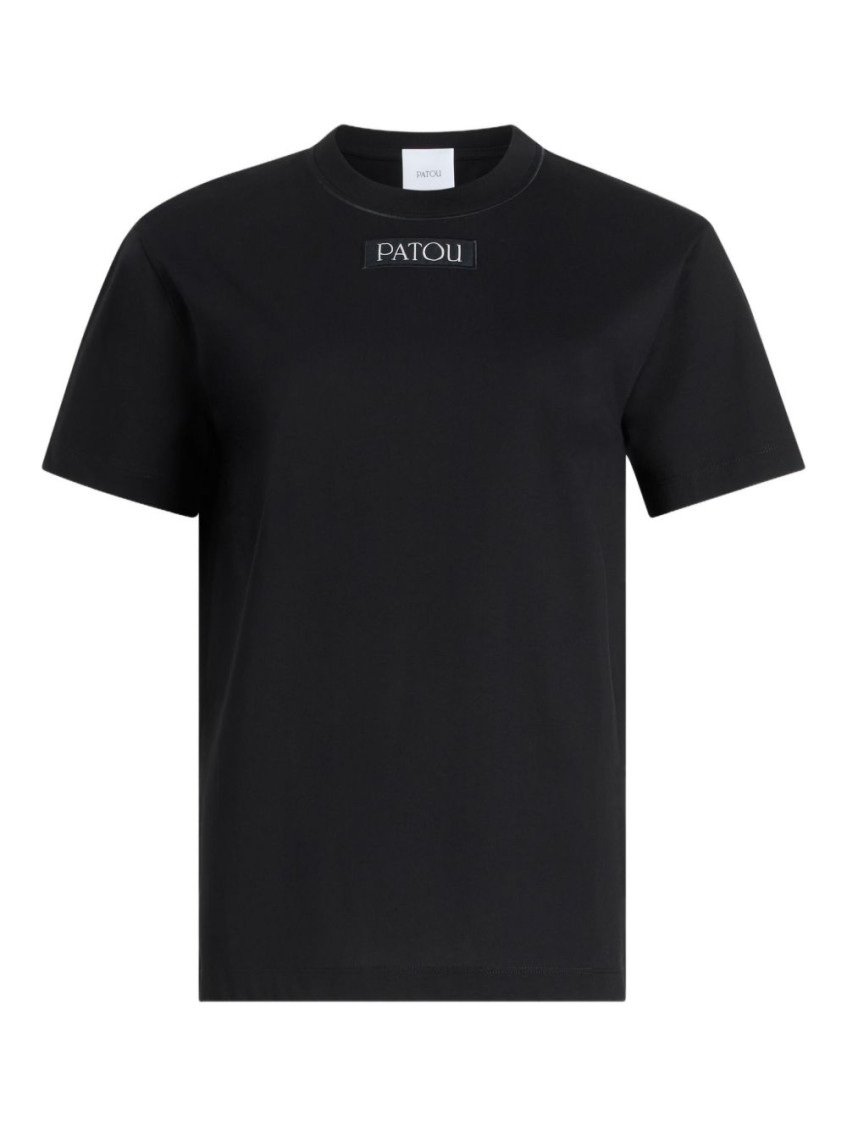 Patou Black Crew-neck T-shirt In Multi