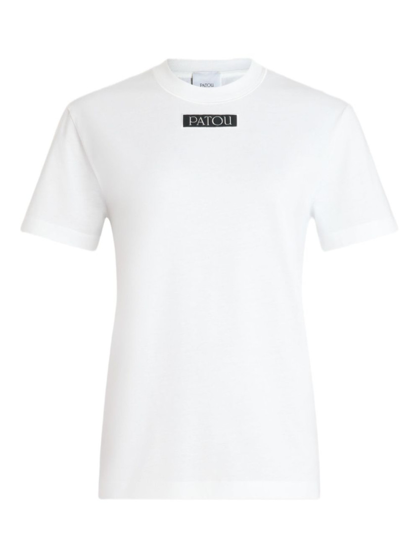 Patou White Crew-neck T-shirt In Multi