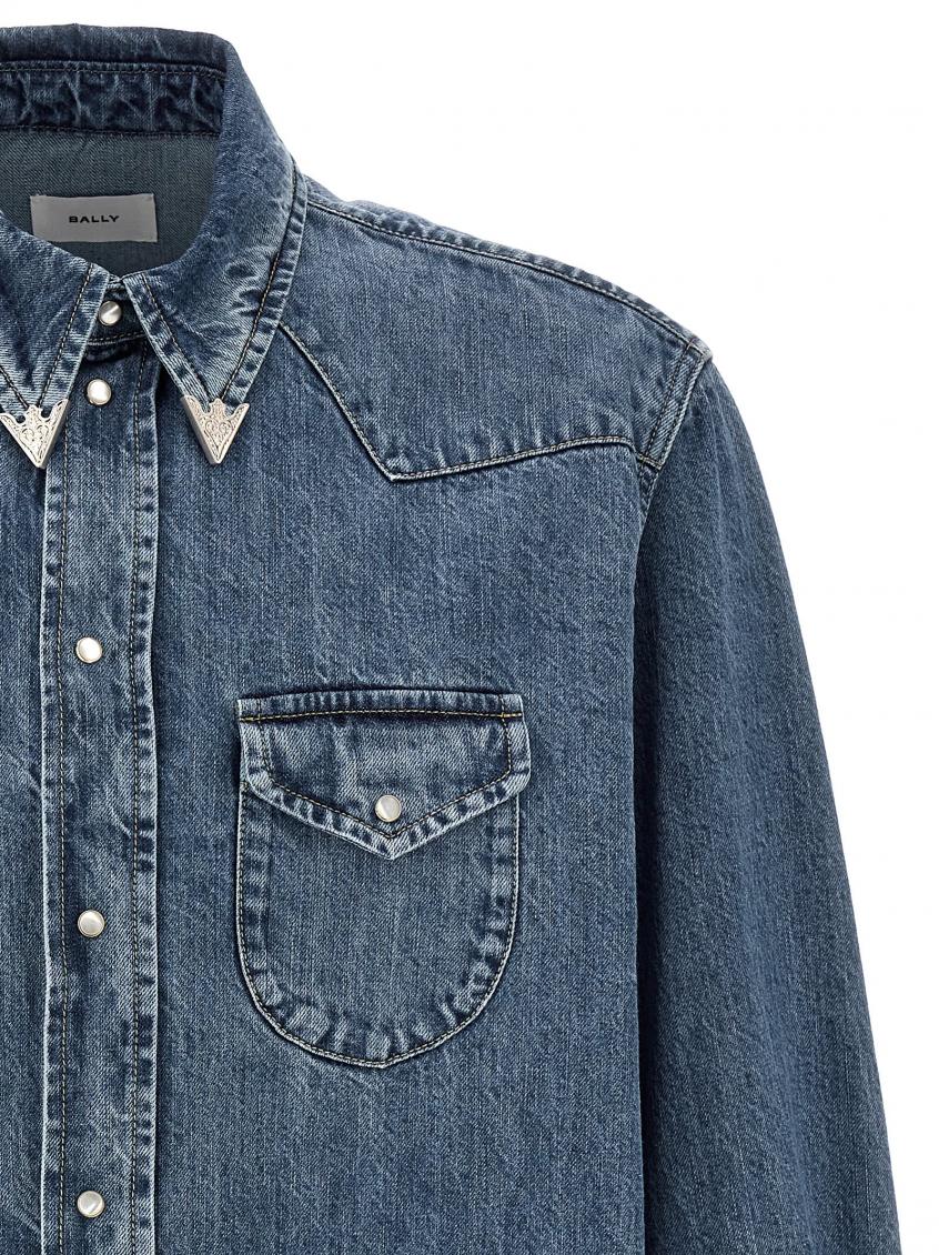 Blue saint clearance denim shirt