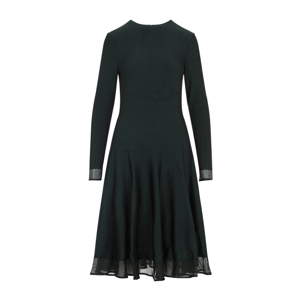 Ralph Lauren Crewneck Long-sleeve Jumper Day Dress In Green