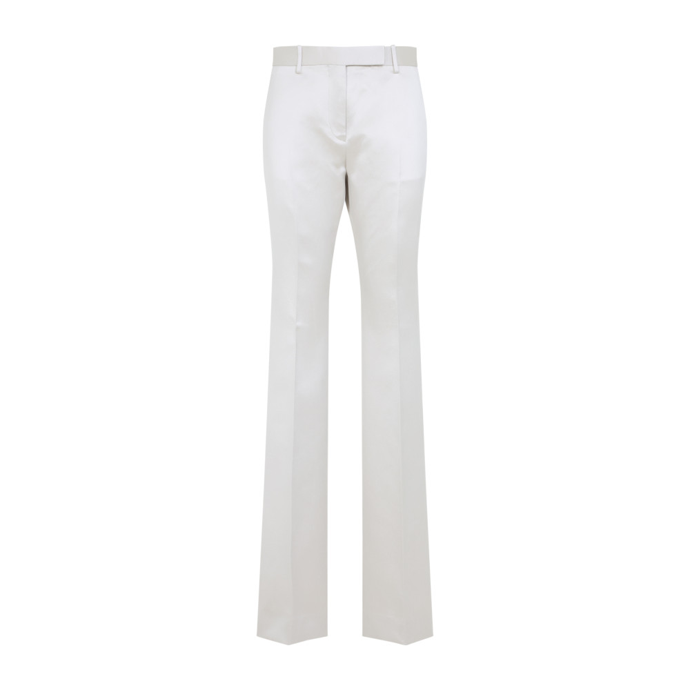 Tom Ford Tailored Trousers With Front Crease And Pockets In Neutral