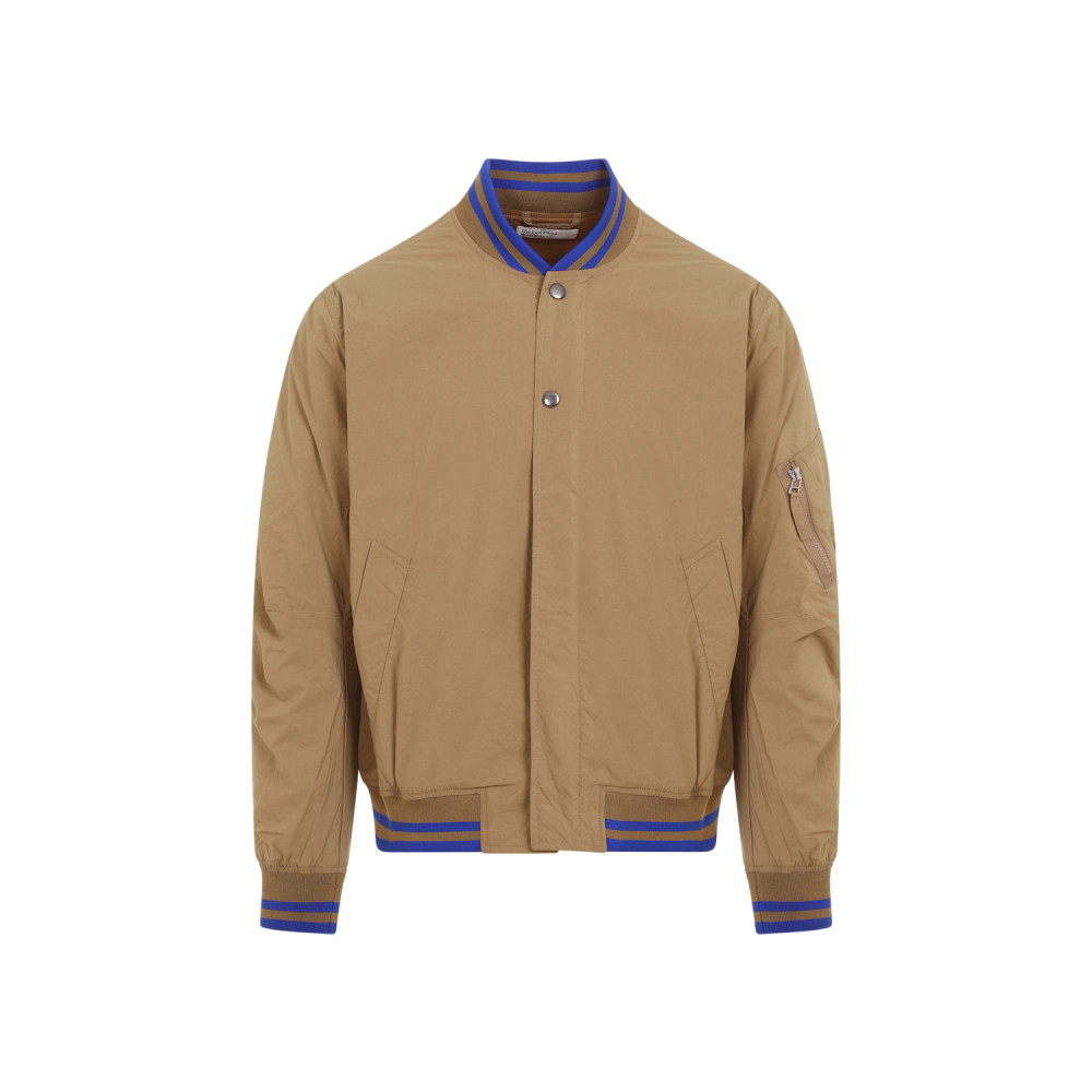 Universal Works Sand Ns Bomber Recycled Polyamide Jacket In Beige