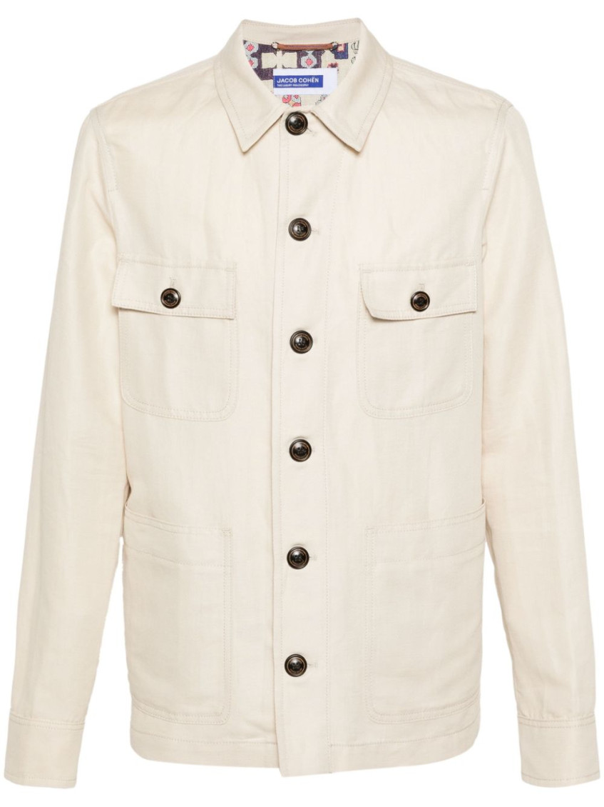 Jacob Cohen Four-pocket Shirt In Beige