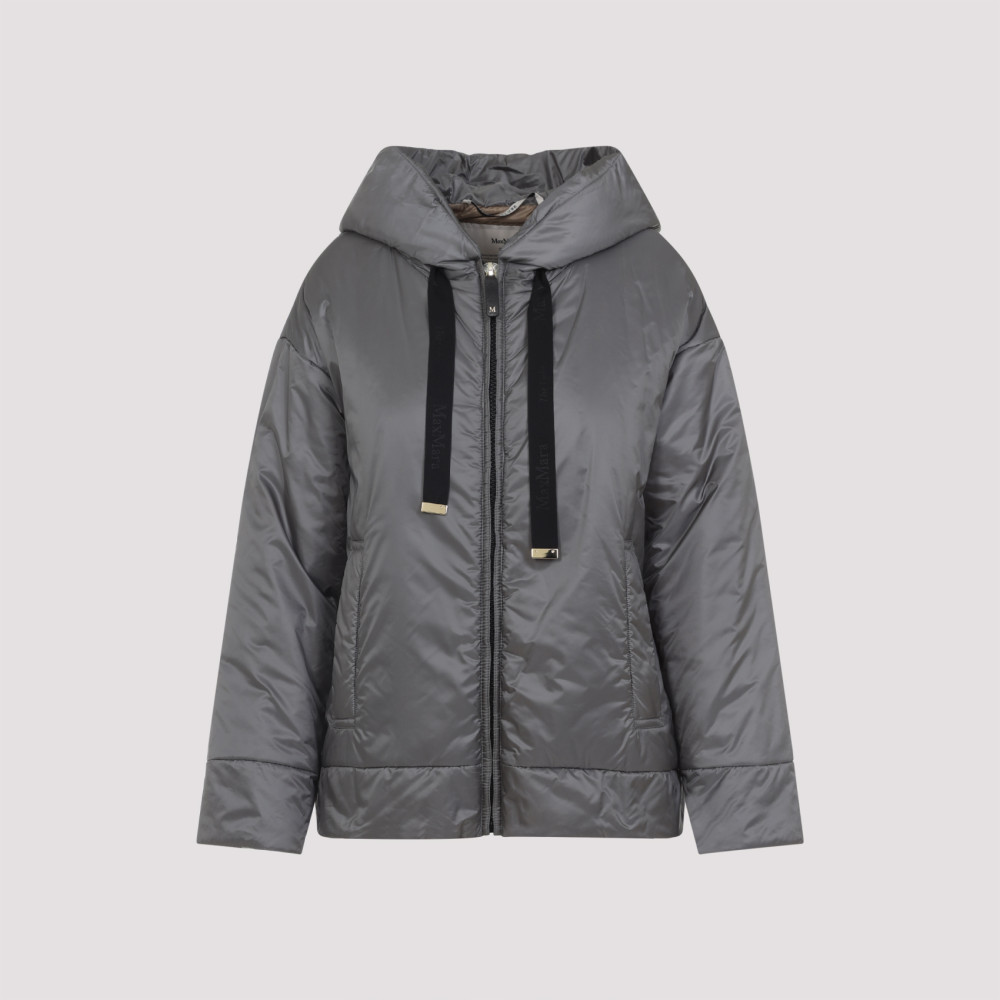Max Mara Grey Daria Down Jacket In Gray