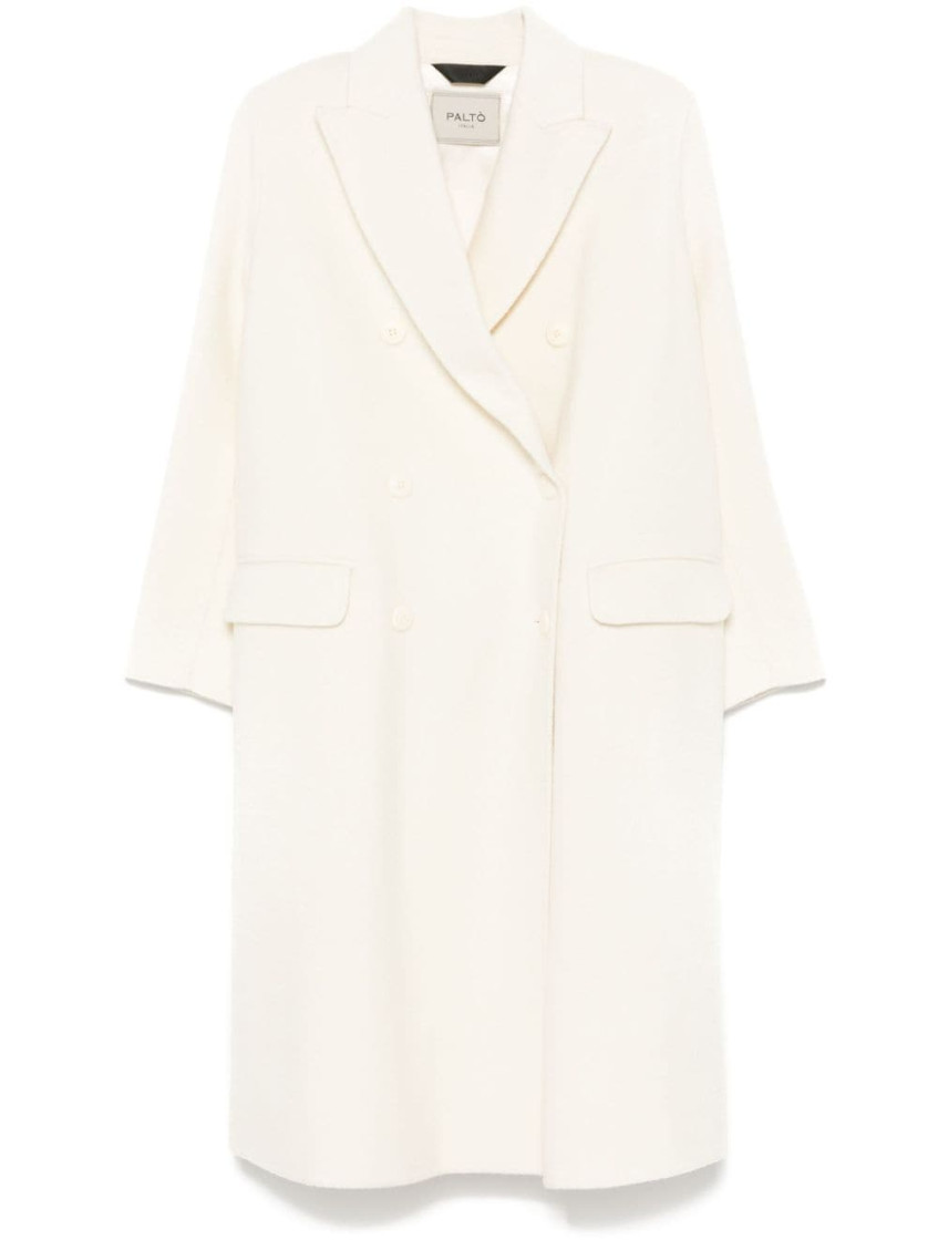 Paltò Arianna Wool Coat In White
