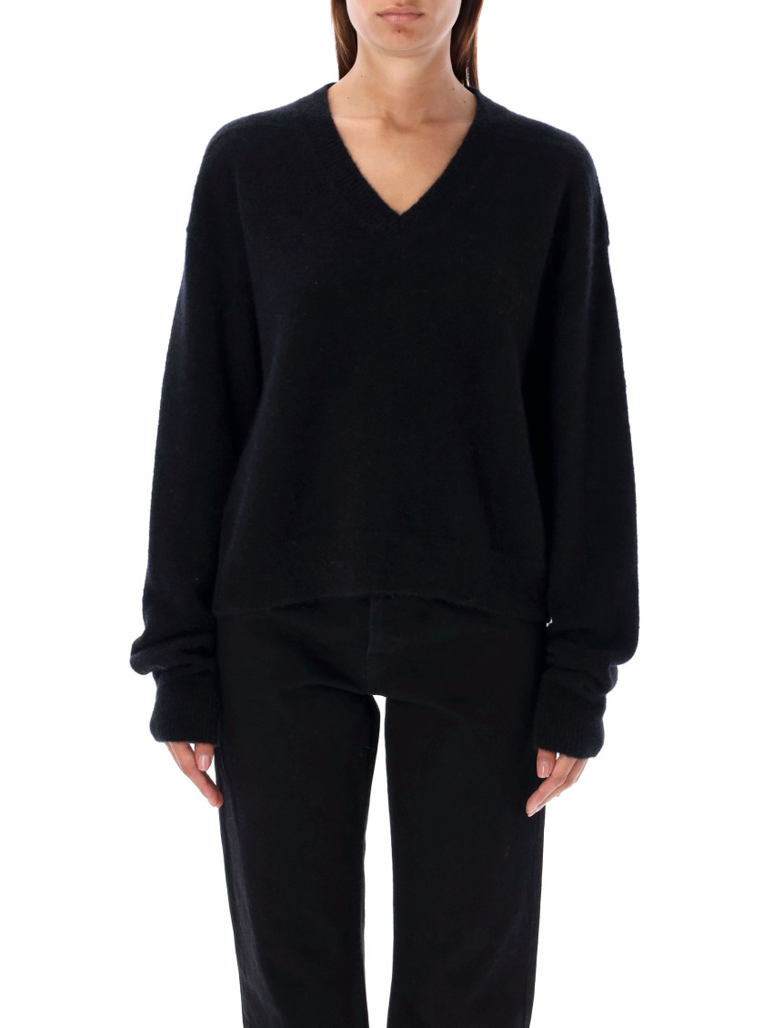 Rick Owens Eclipse Knit Sweater Black Knitwear Black In Black