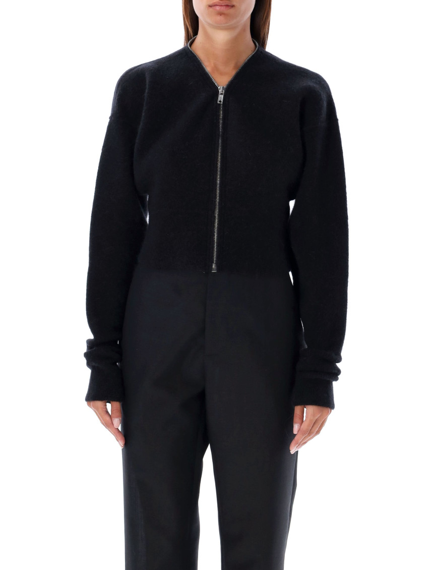 Rick Owens Black Batwing Klaus Zip Cardigan
