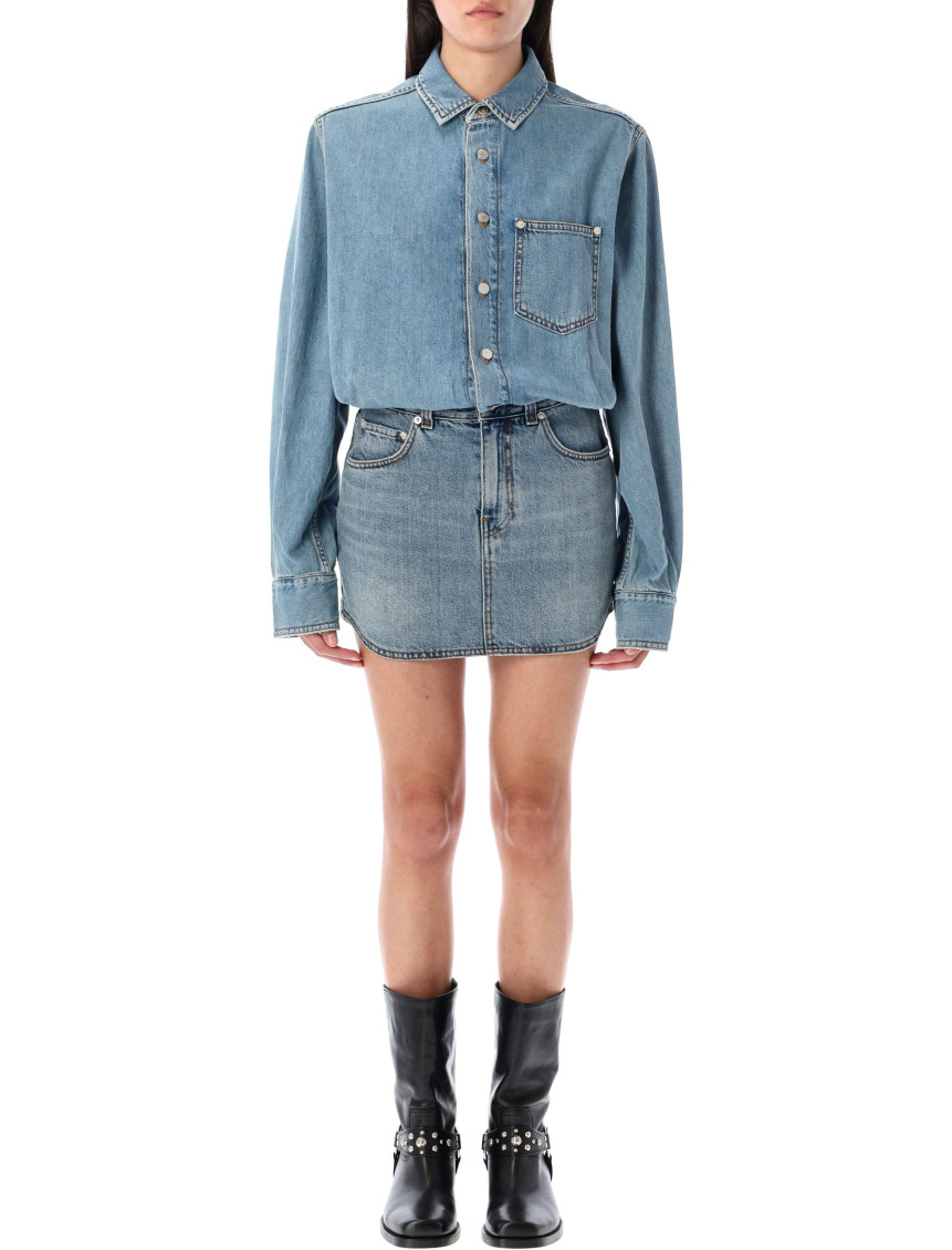 Haikure Ionic Dress Buttoned Cuffs In Blue