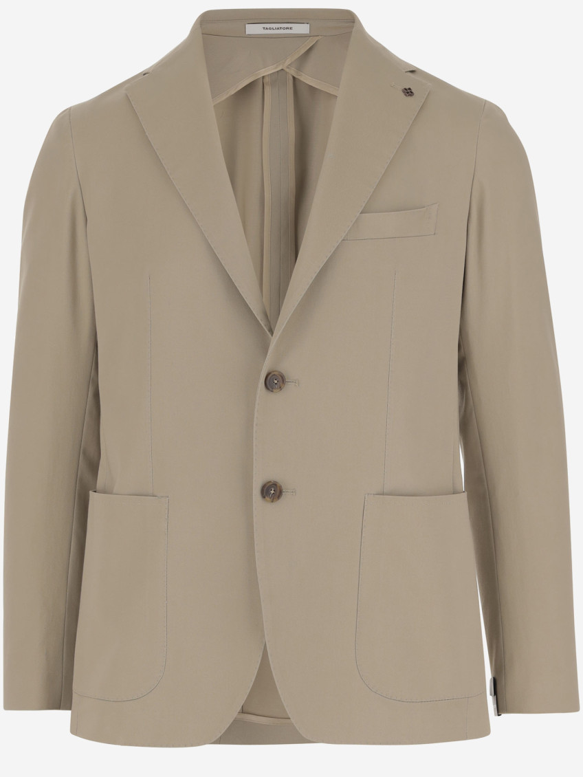 Tagliatore Men's Virgin Wool Blend Jacket In Gray