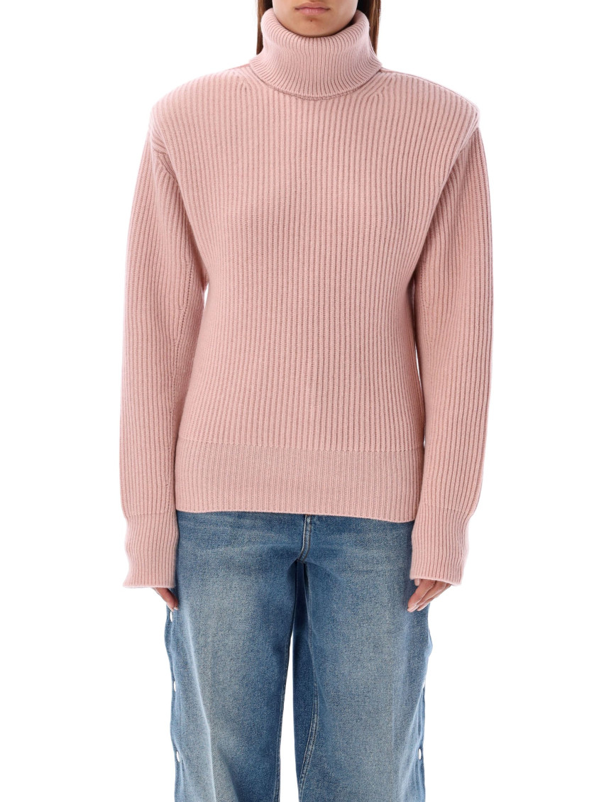 Stella Mccartney Women's High Neck Cashmere Sweater In Pink