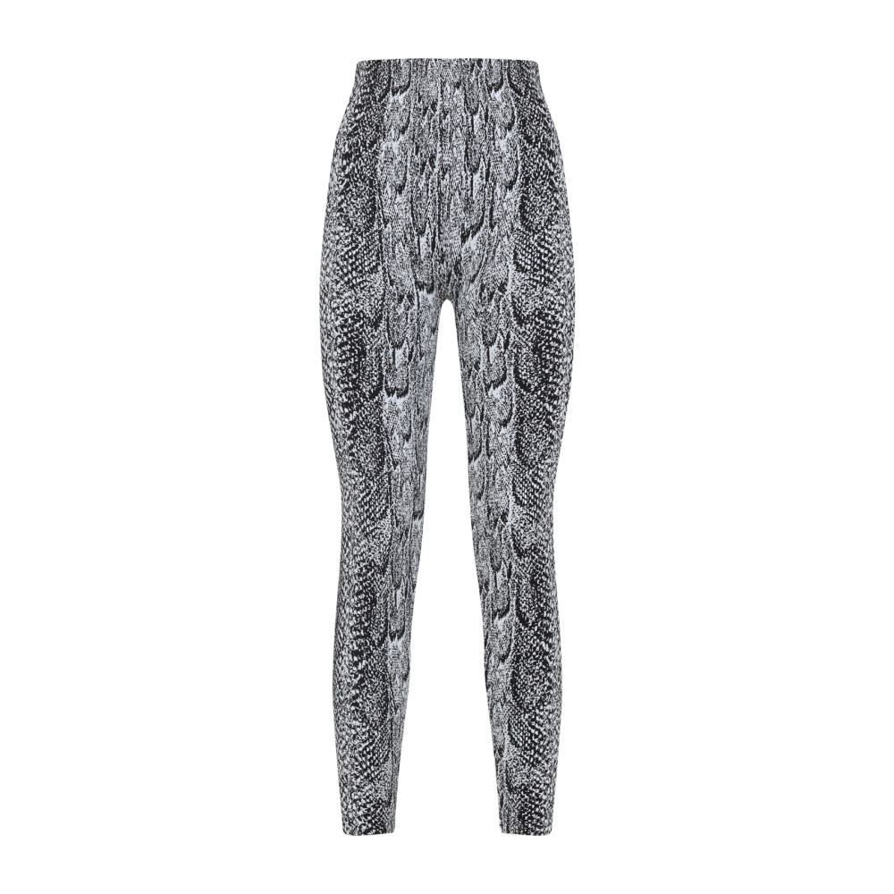 Wolford Python Print High Waist Leggings In Gray
