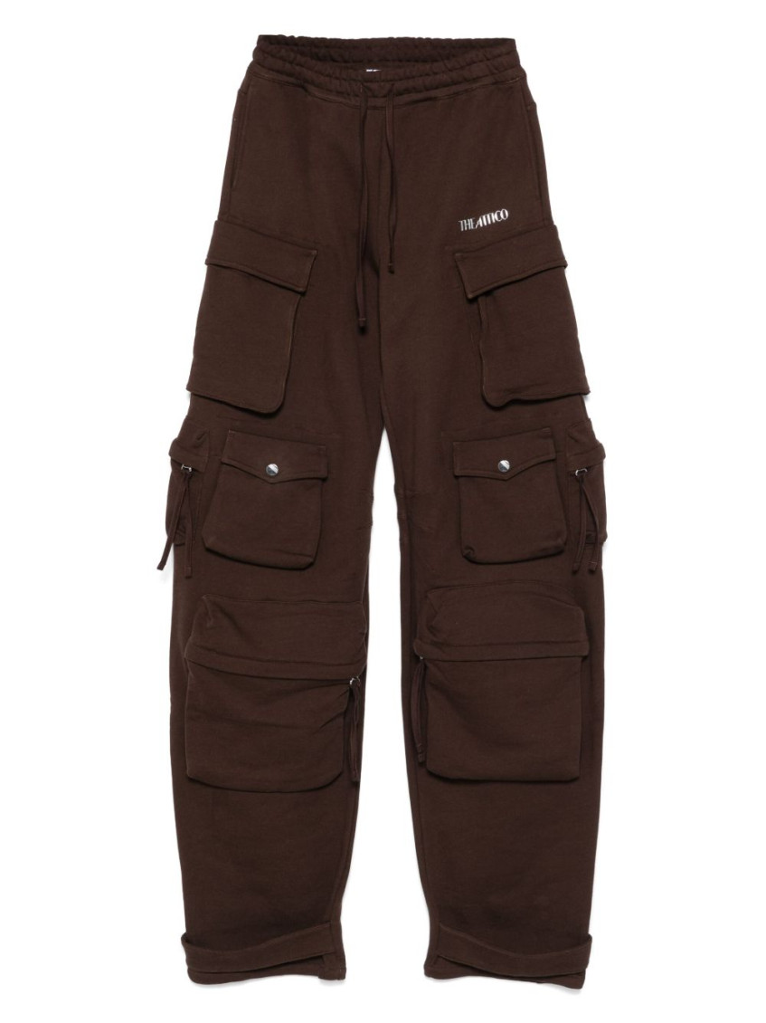 Attico Cargo Fern Pants In Brown