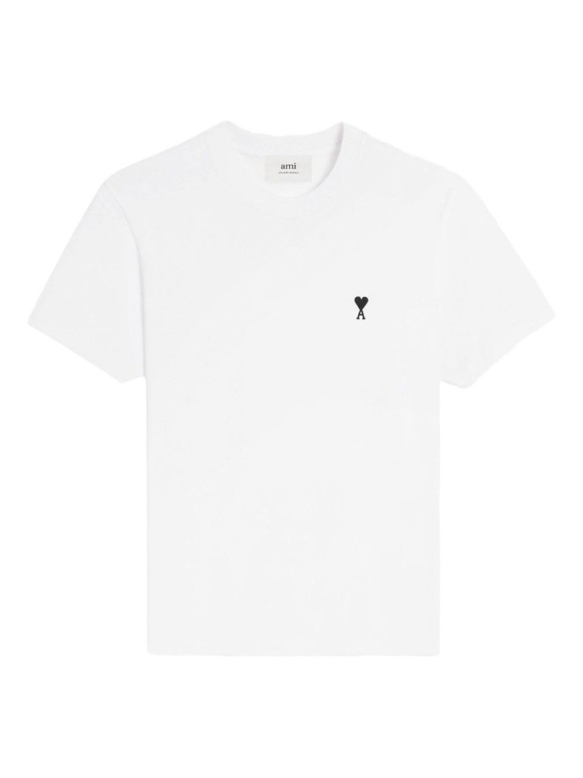 Ami Paris White Ami De Coeur Cotton T-shirt for Men Online India