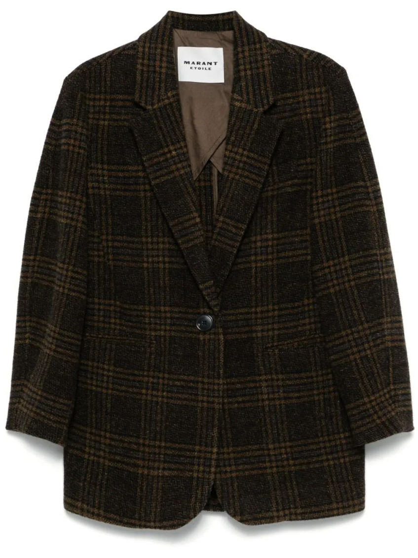 Isabel Marant Étoile Isabel Marant Etoile Embroidered Wool Gesina Blazer In Brown