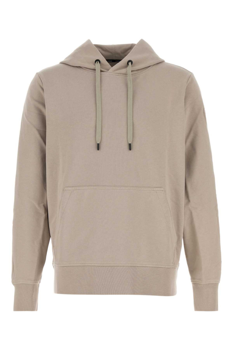 Canada Goose Men Taupe Drawstring Hood Long Sleeves Front Pouch Pocket In Brown