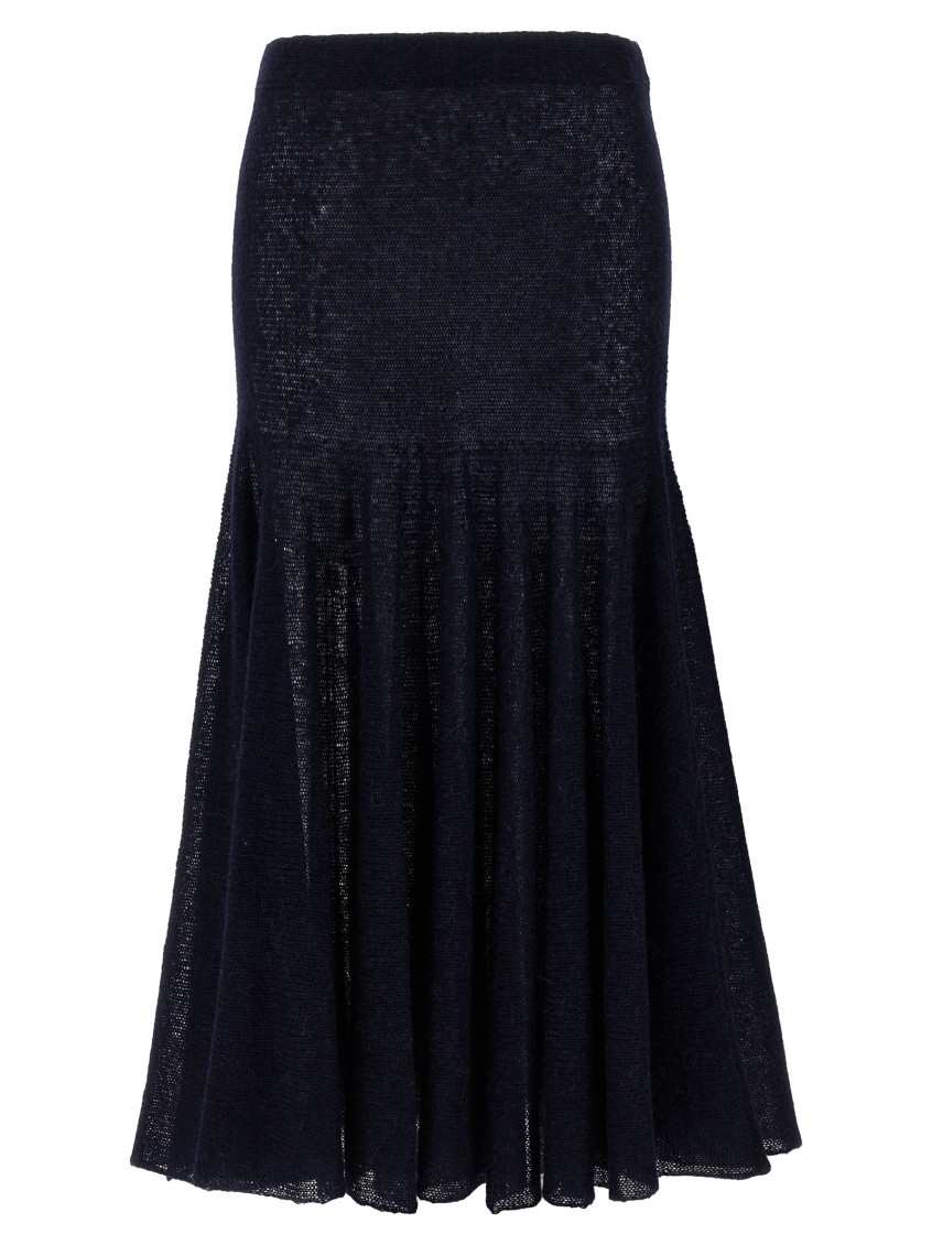 Magda Butrym Knitwear 16 Skirt Elastic Waistband In Blue