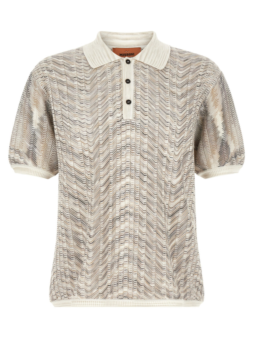 Missoni Multicolor Knitted Polo Sweater for Men Online India at
