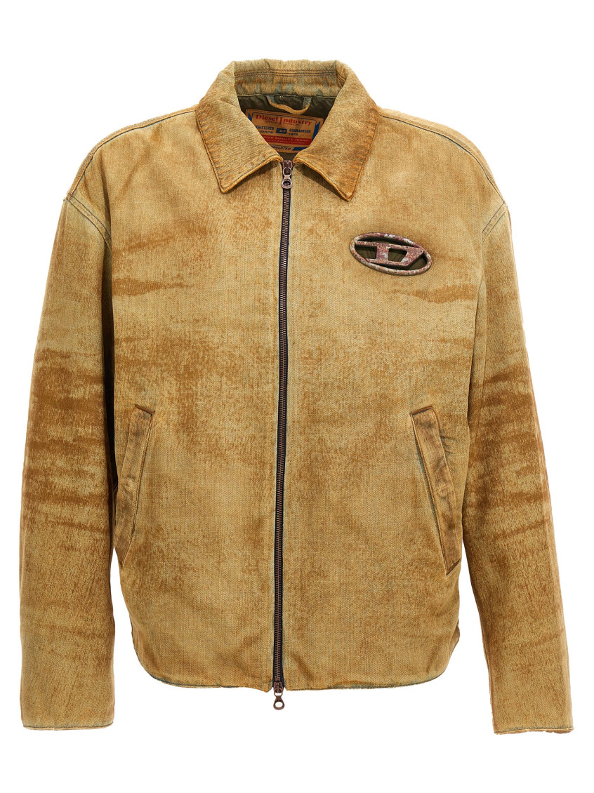 Shop Diesel Brown D Stack Jacket