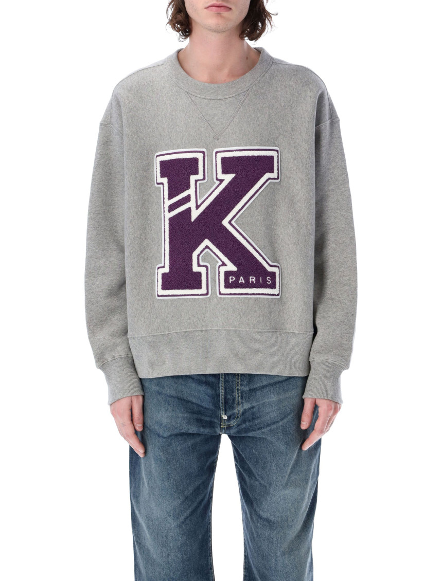 Kenzo Patches Sweatshirt In Gray