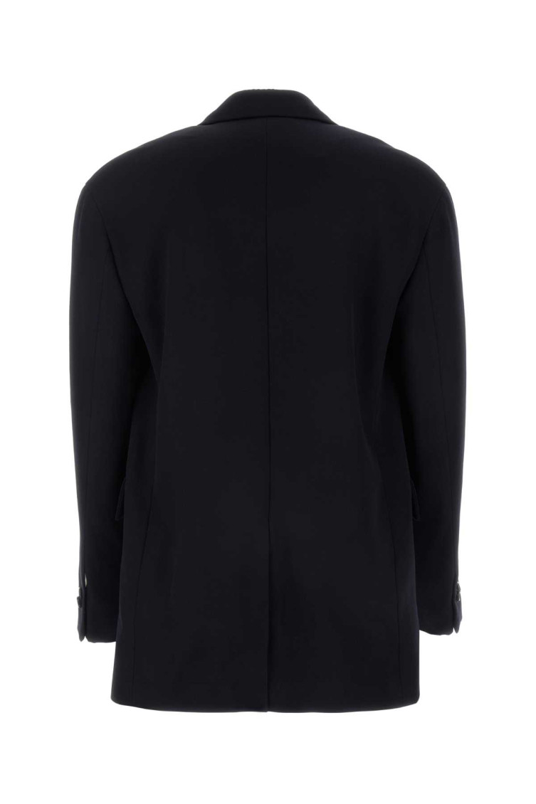 【関税&送料込】Bottega Veneta Dark Blue Wool Blazer BOTTEGA VENETA: double-breasted wool blazer - Blue | Bottega