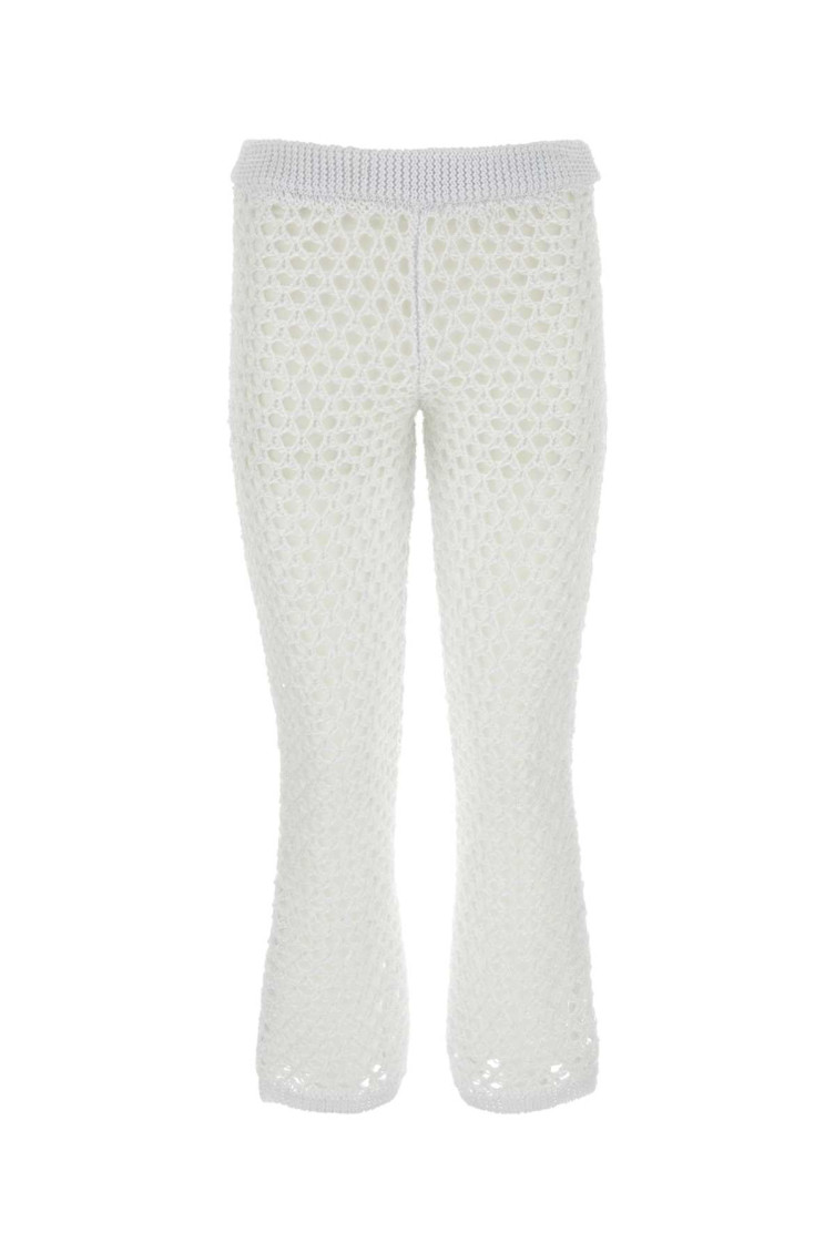Shop Valentino White Mesh Escape Pant