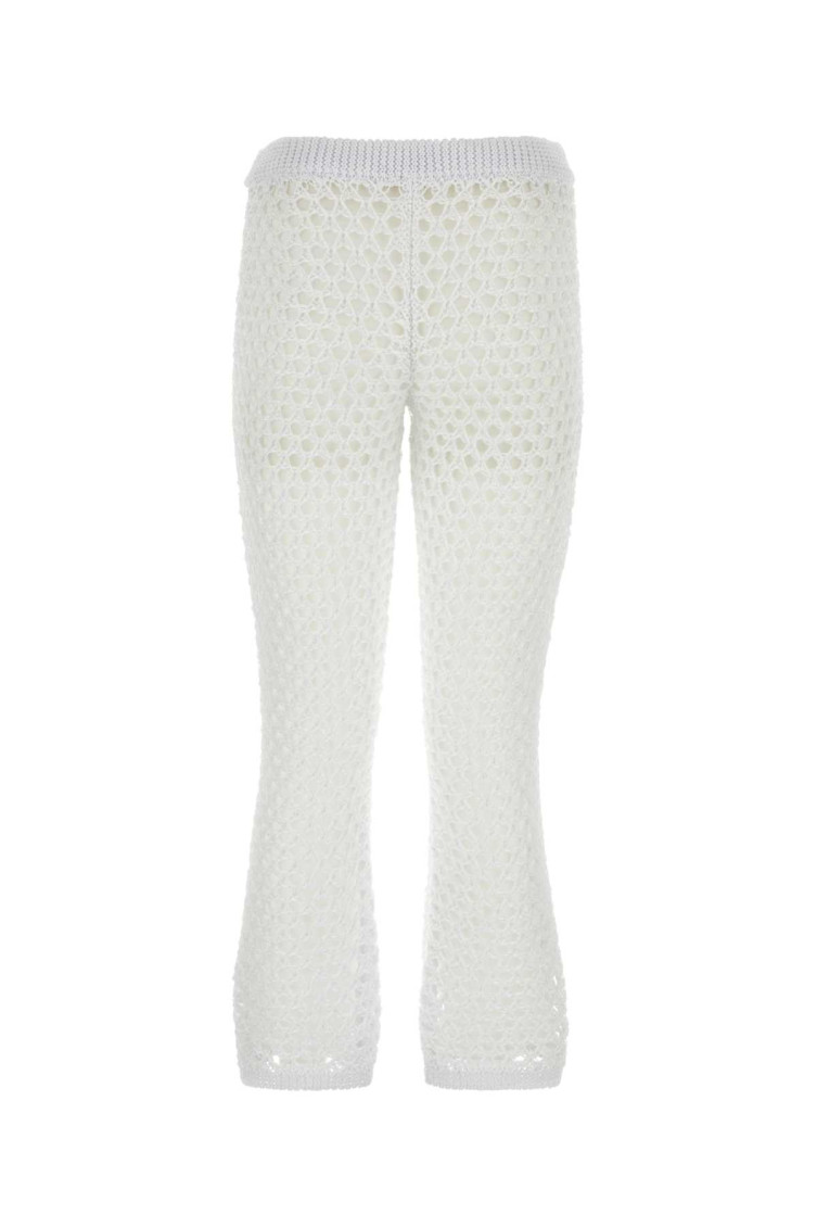 ポンチョ・ケープ VALENTINO WHITE MESH VALENTINO GARAVANI ESCAPE PANT Valentino Garavani White Mesh Escape Pant for Women Online