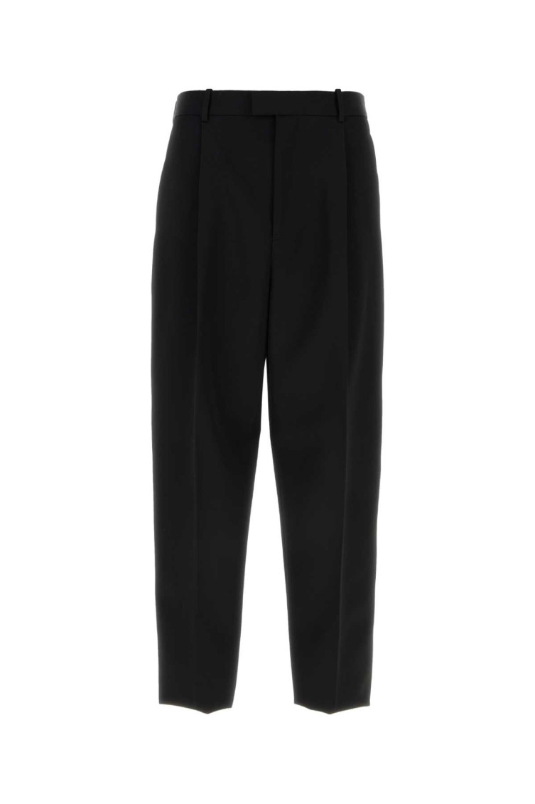 Shop Bottega Veneta Black Wool Pant