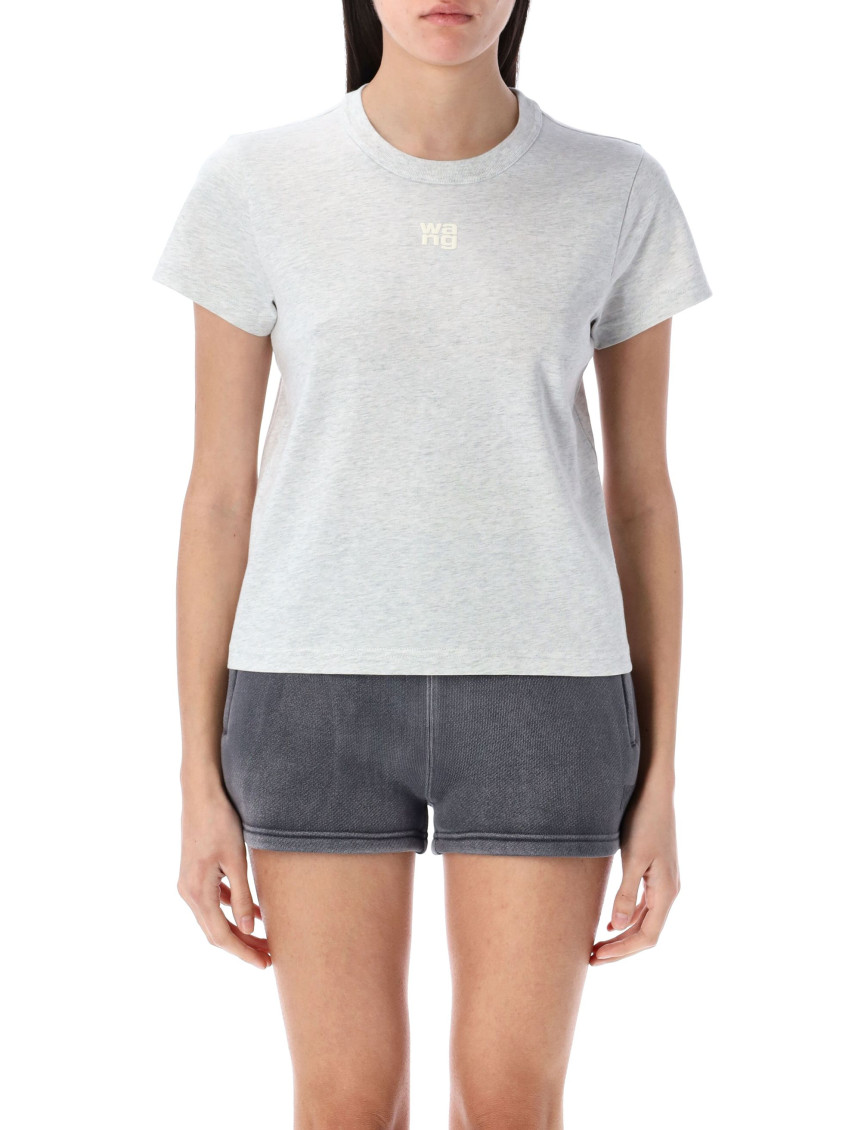 Alexander Wang Light Grey Cotton T-shirt In Grey