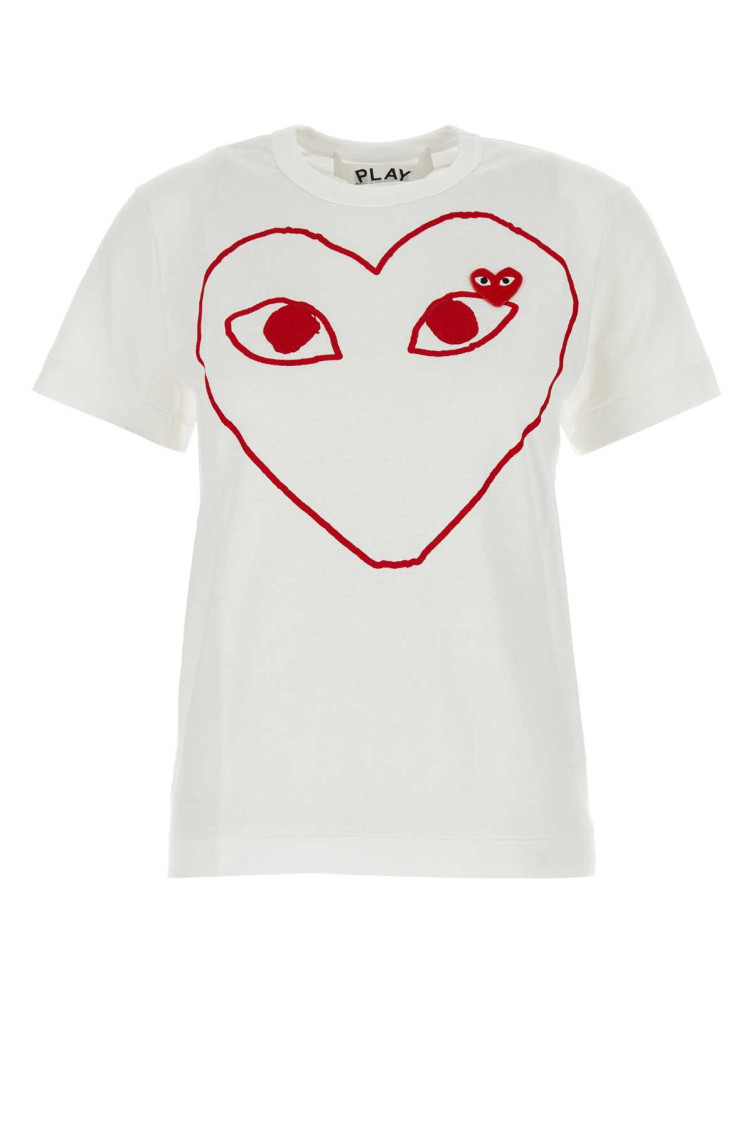 Comme Des Garçons White Cotton T-shirt