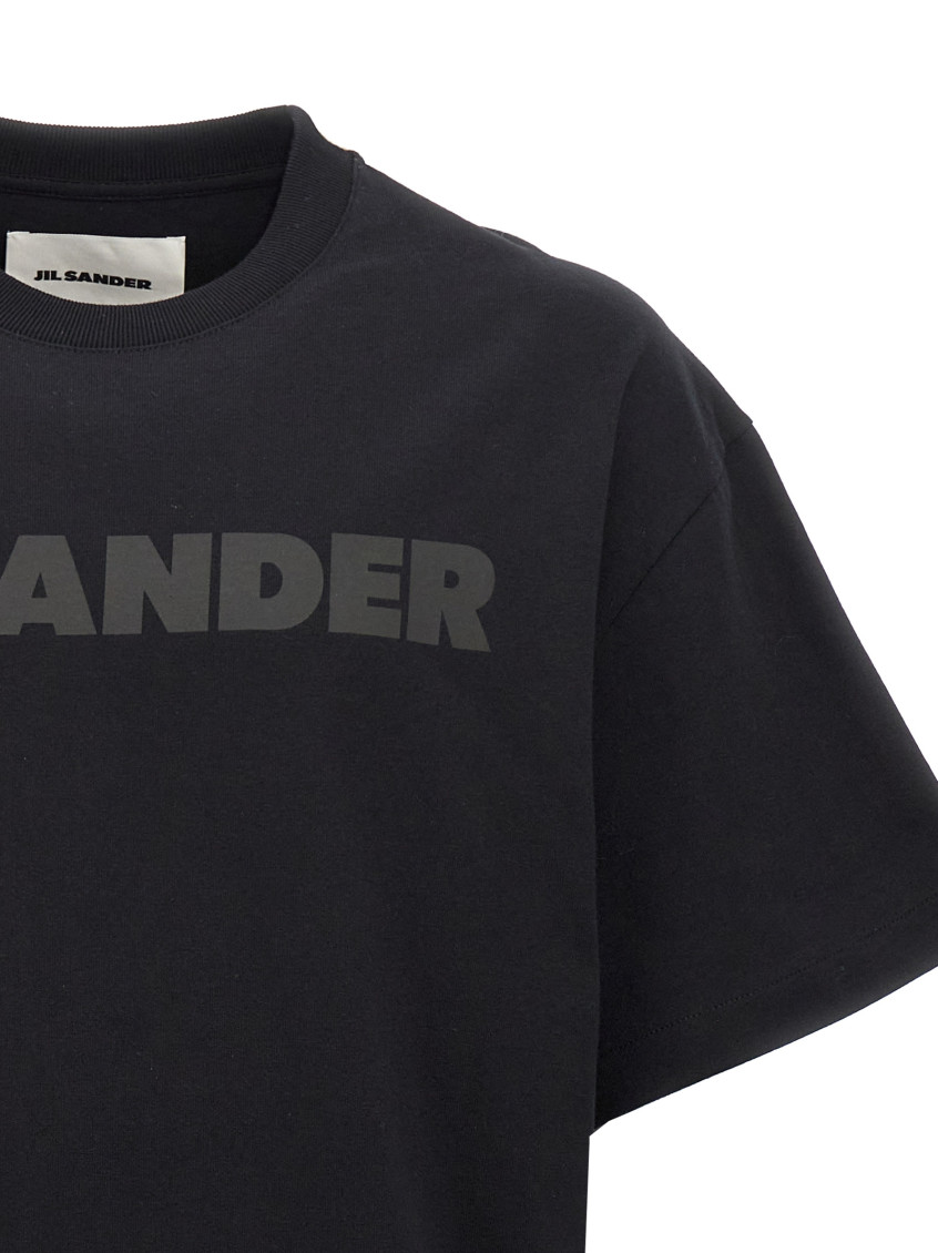 Jil Sander Black Logo T-shirt for Women Online India at