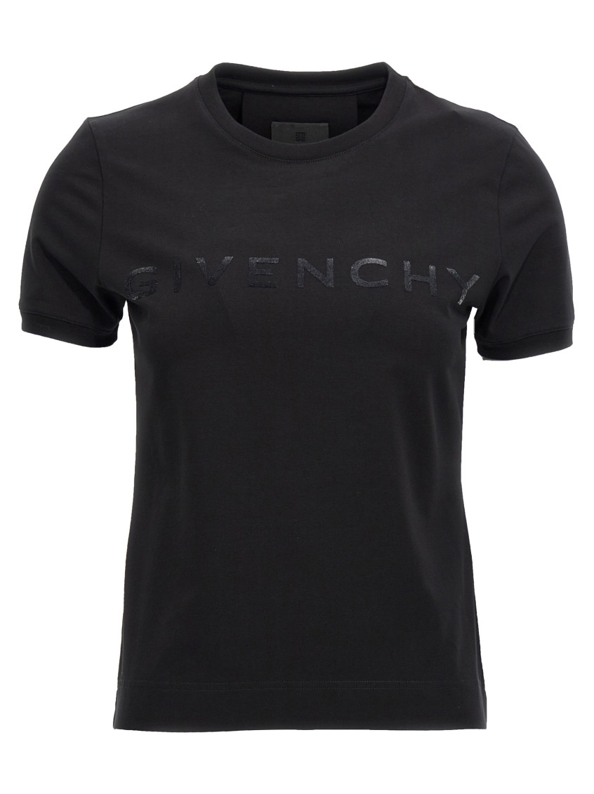 Givenchy T-shirt A Maniche Corte In Cotone. In Black